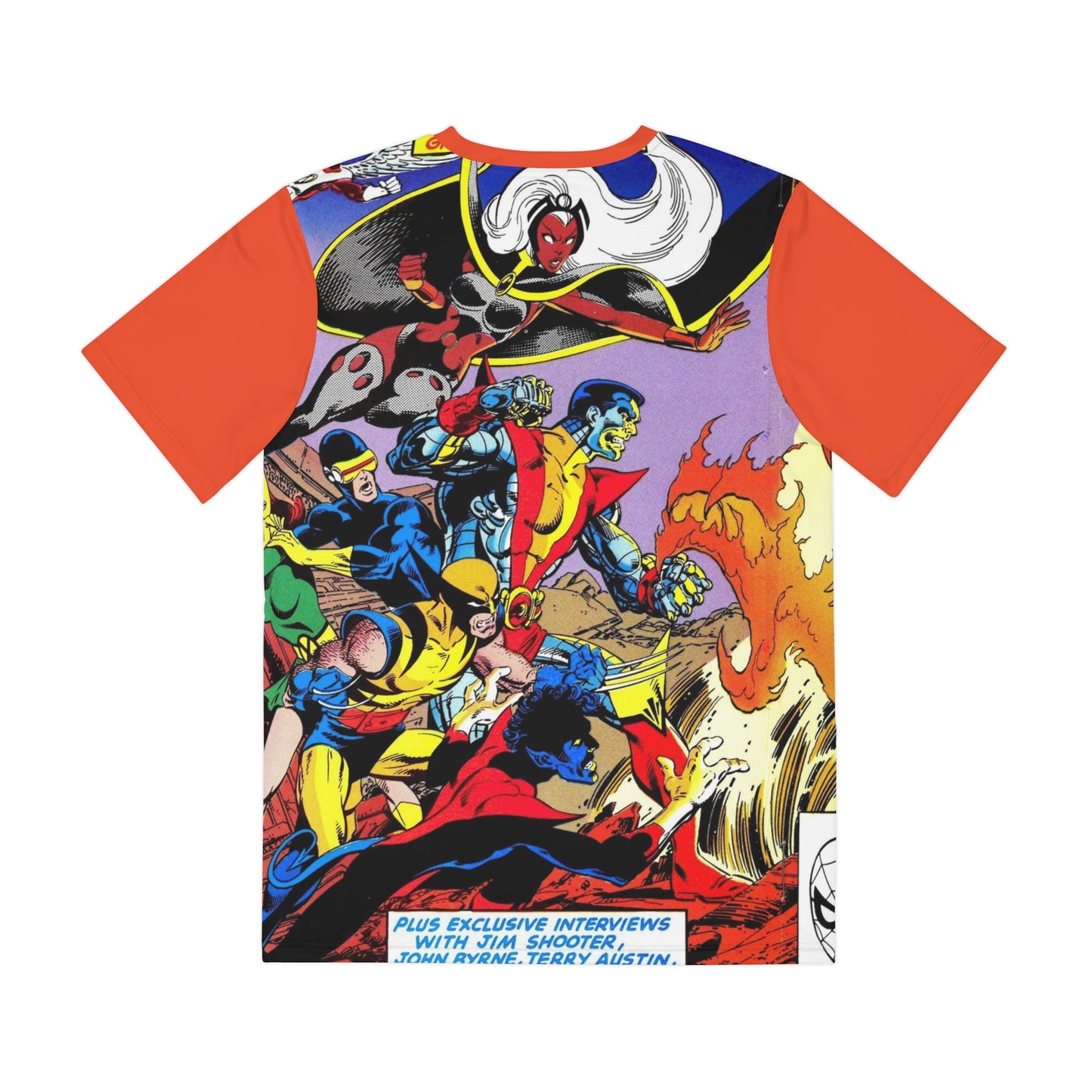 Phoenix: The Untold Story All Over Print Tee (Polyester) - John Byrne Art - Cyclops, Jean Grey, Colossus, Wolverine, Storm - Marvel Comics (IMPROVED PLACEMENT AND PRINTING TECHNIQUES)