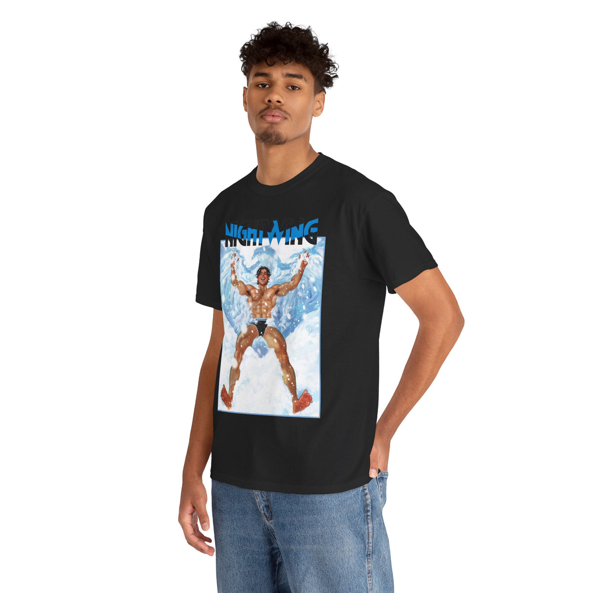 Nightwing T-Shirt - Nick Robles Art - Dick Grayson in the Snow - #111 Cover Art - DC Comics