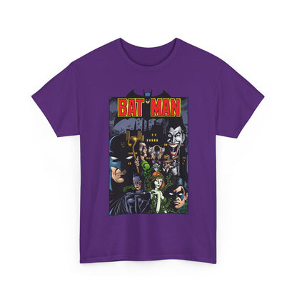 Batman T-Shirt - George Perez Art - Arkham Asylum - Joker, Catwoman, Poison Ivy, Riddler, Nightwing - DC Comics