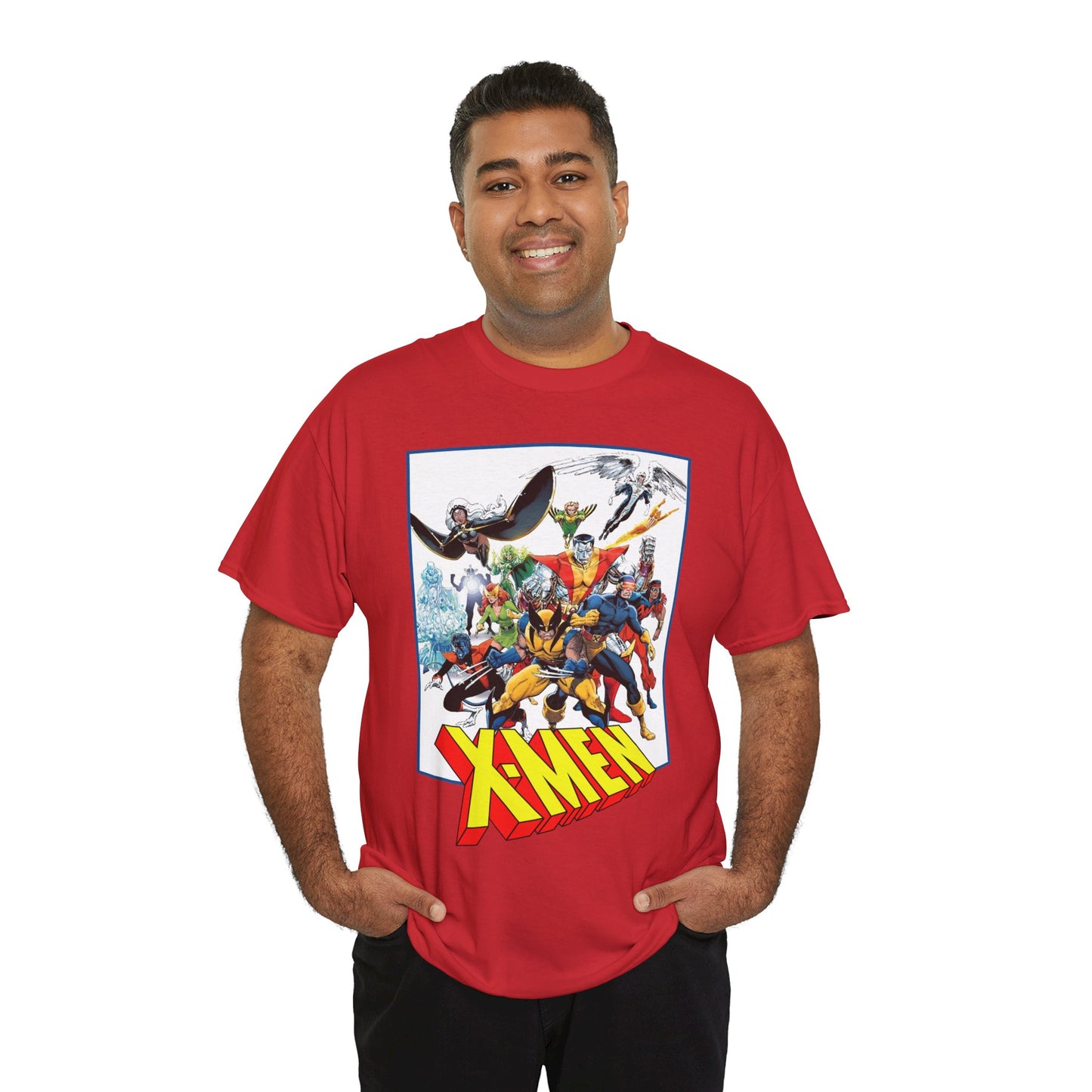 X-Men T-Shirt - Classic Arthur Adams Art - Marvel Comics - Wolverine, Colossus, Storm, Cyclops, Nightcrawler, Iceman