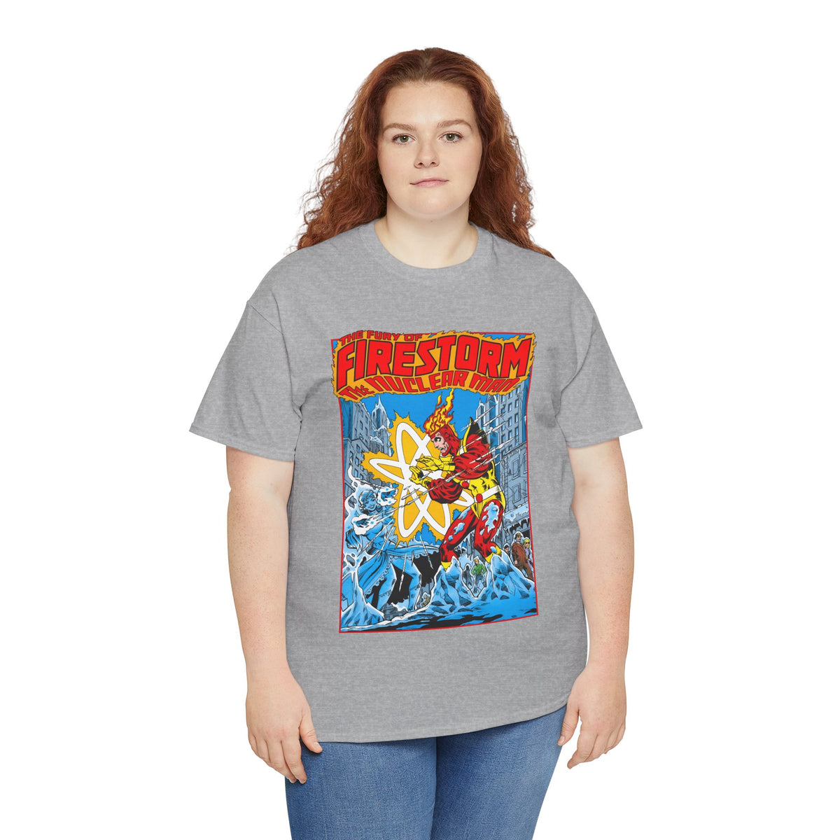 Fury of Firestorm T-Shirt - Pat Broderick Art - Vs Killer Frost - #3 Cover Art - DC Comics