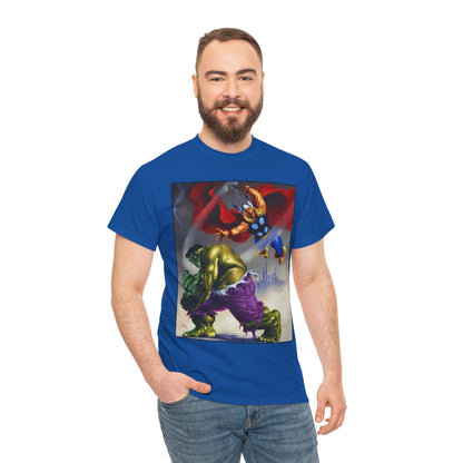 Incredible Hulk & Thor T-Shirt - Joe Jusko Art - Marvel Comics