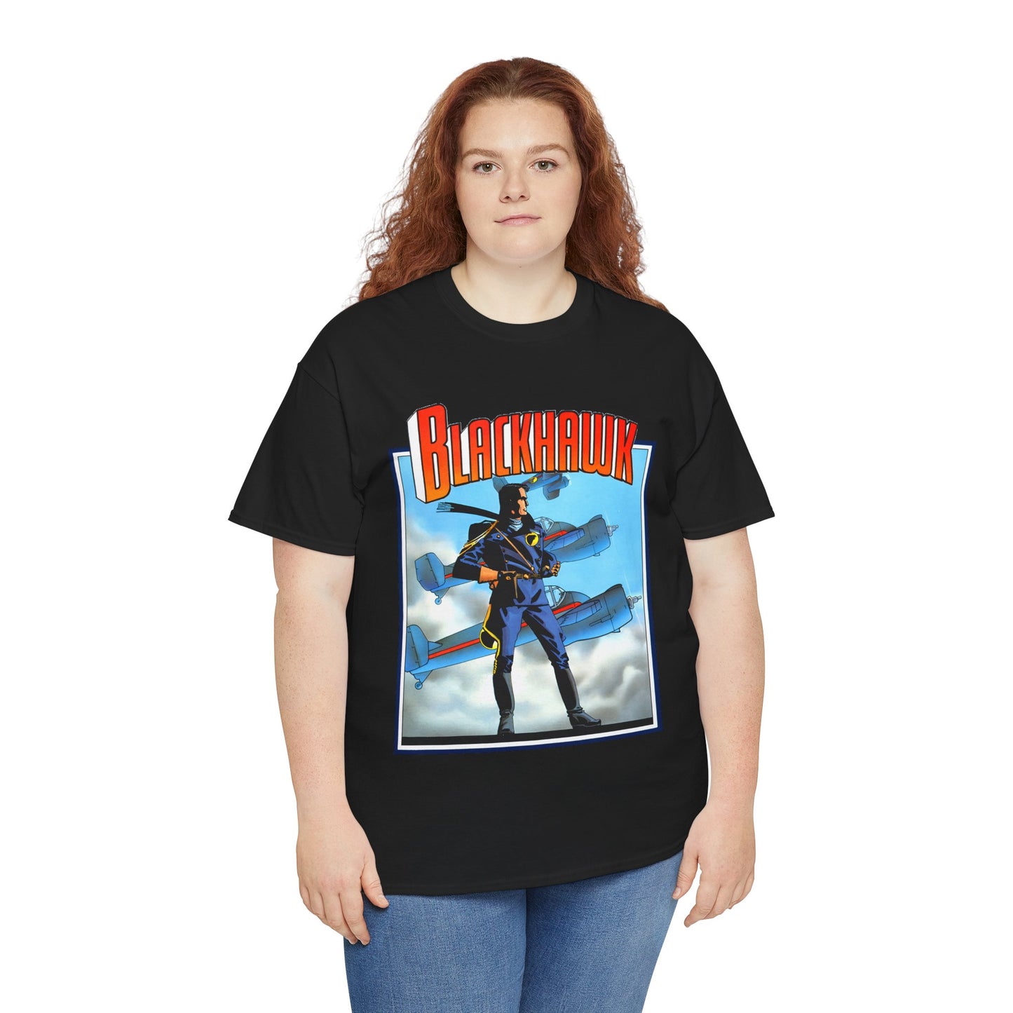 Blackhawk T-Shirt - Howard Chaykin Art - World War II Anti-Nazi Ace Pilots - DC Comics