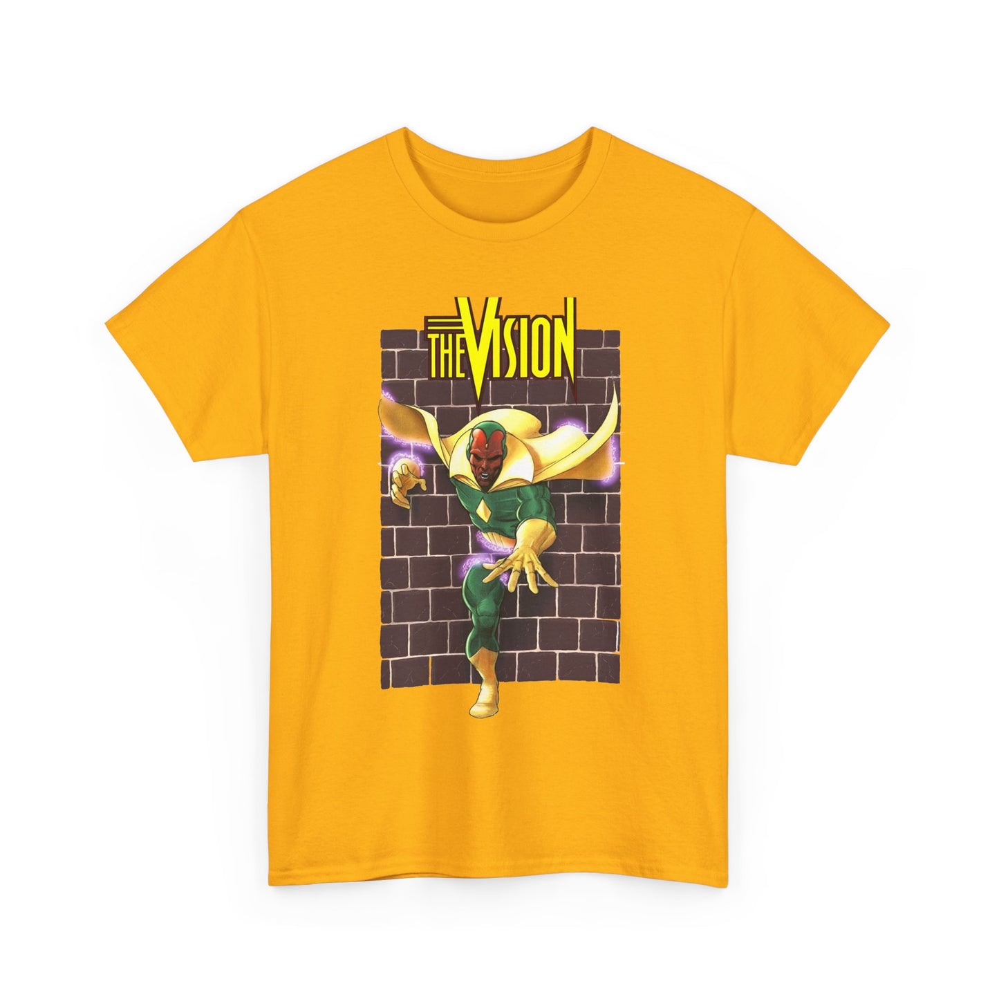 Vision T-Shirt - George Perez Art - Avengers Member - Scarlet Witch Husband - Android - Marvel Comics