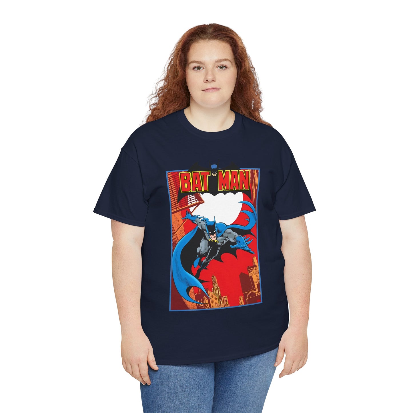 Batman T-Shirt - Jim Aparo Art - Untold Tales Cover - DC Comics Bronze Age - Batman Flying in Front of the Moon - Caped Crusader, Gotham City