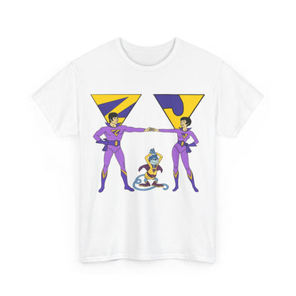 Wonder Twins T-Shirt - Super Friends - Zan & Jayna - Hanna-Barbera Cartoon - DC Comics