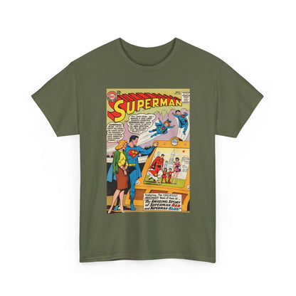 Superman #162 T-Shirt - Superman Blue & Red - Classic Silver Age Imaginary Story - DC Comics