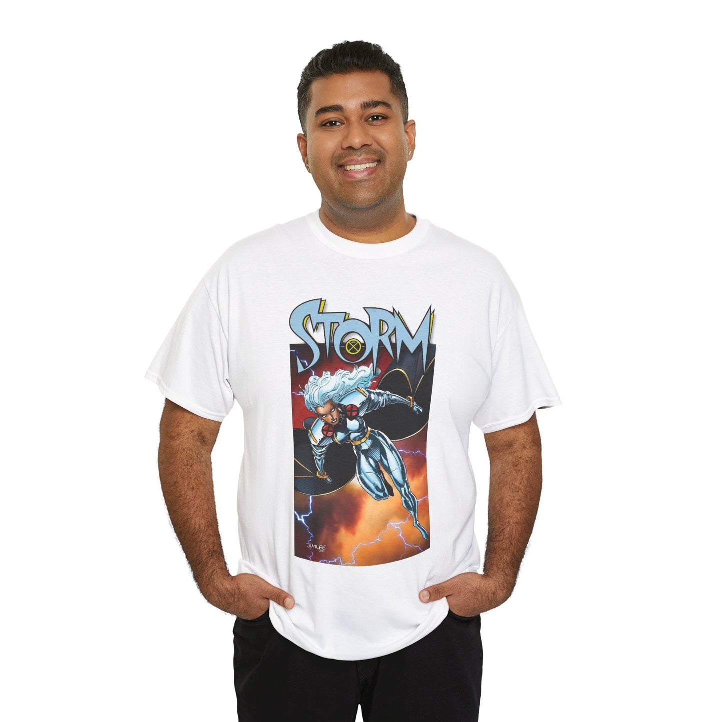 Storm T-Shirt - Jim Lee Art - Ororo - Uncanny X-Men Member & Leader - Heroic Mutant - Marvel Comics