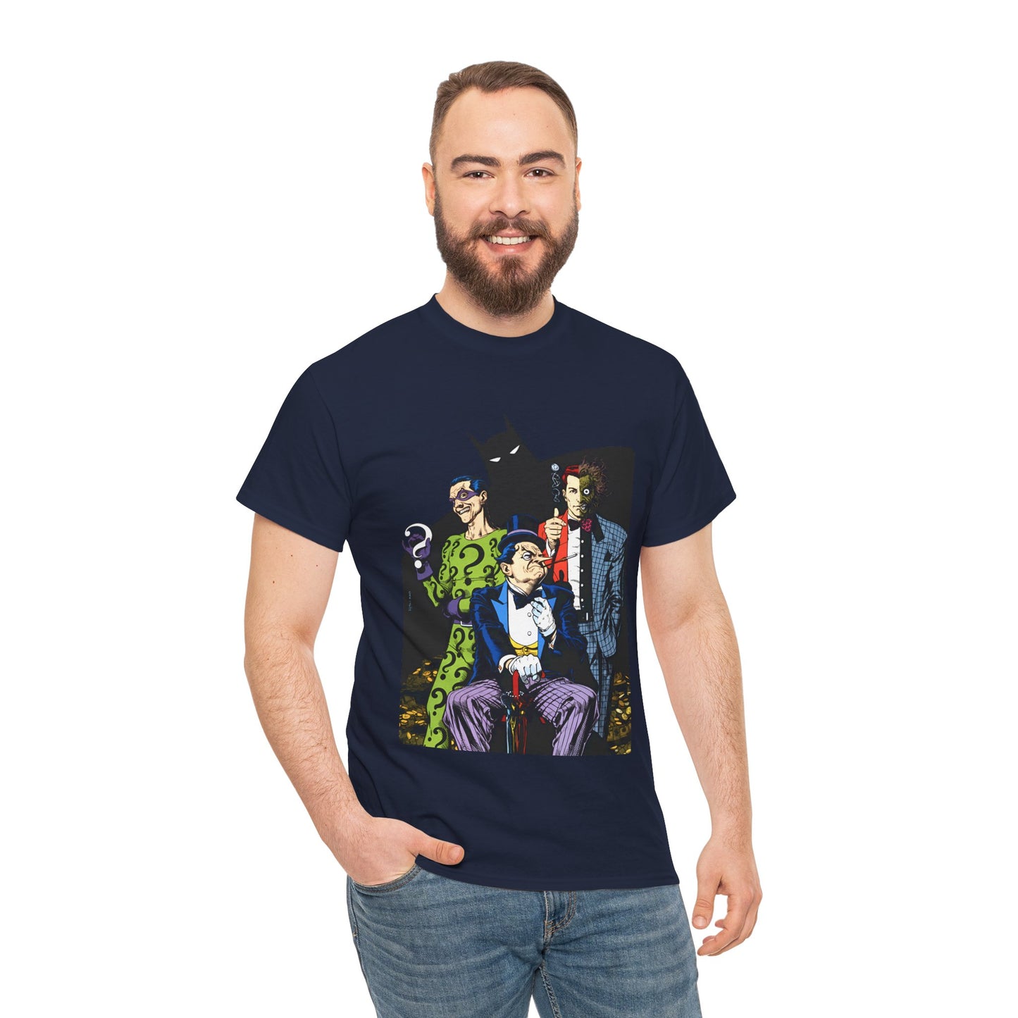 Riddler, Two-Face, Penguin T-Shirt - Brian Bolland Art - DC Comics