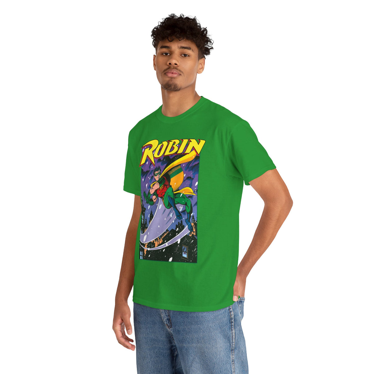 Robin T-Shirt - Tom Grummett Art - Tim Drake, Batman Family, Gotham City - DC Comics