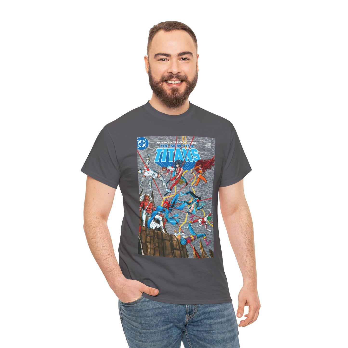 New Teen Titans T-Shirt - George Perez Art - Trigon the Terrible - DC Comics