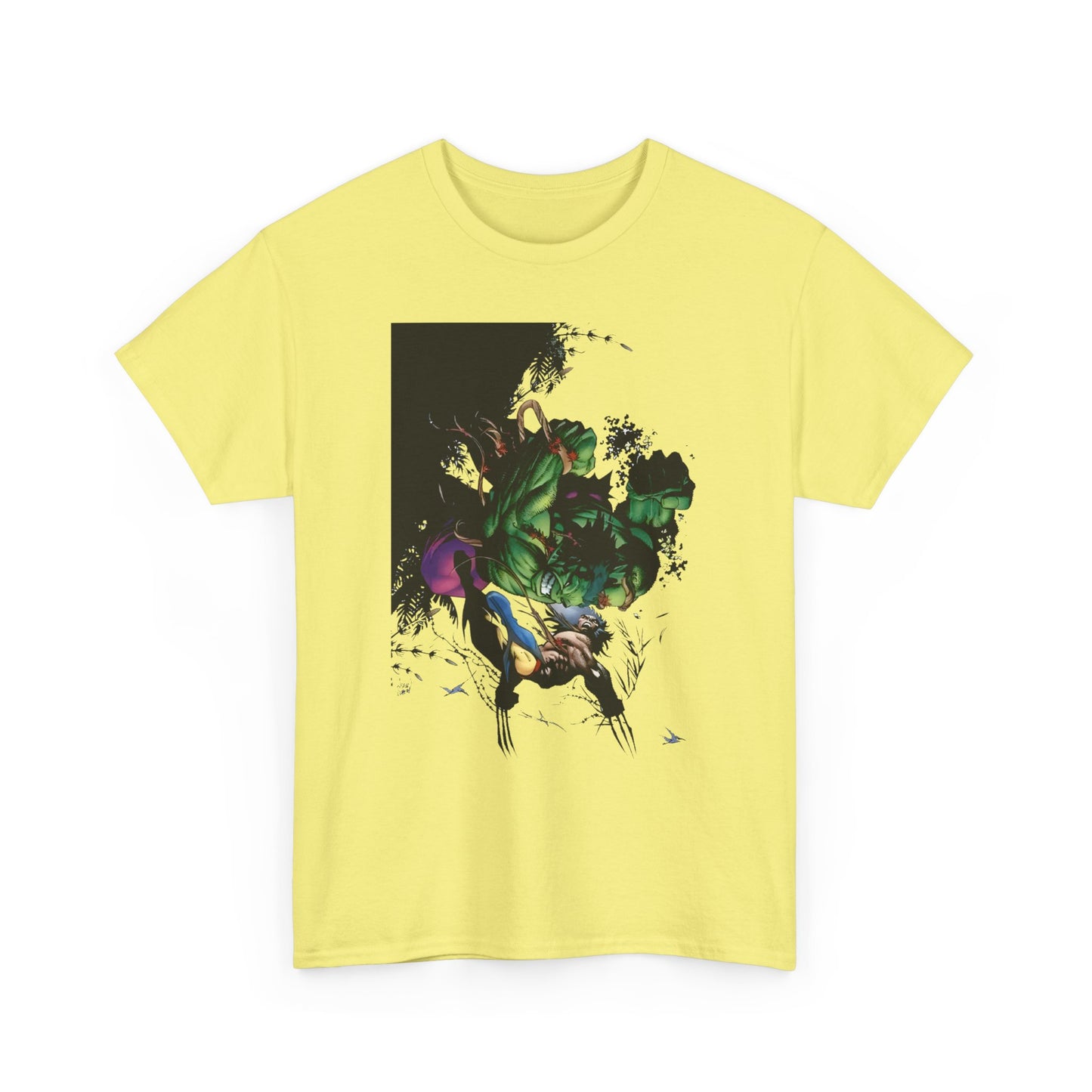 Wolverine Vs Hulk T-Shirt - Adam Kubert Art - Marvel Comics - Logan, X-Men, Bruce Banner - Great Fight Image