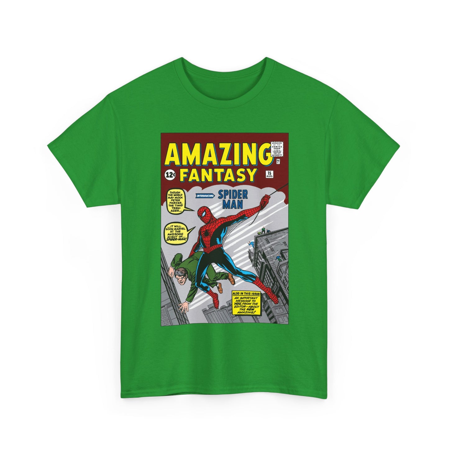 Amazing Fantasy #15 T-Shirt - Steve Ditko Art - 1st Appearance of Spider-Man - 2026 Movie - Marvel Comics