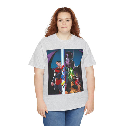 Kingdom Come T-Shirt - Dan Mora Art - Batman/Superman World's Finest Cover - Superman, Batman, Wonder Woman, Green Lantern, Robin, Flash - DC Comics