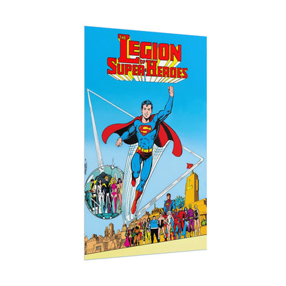 Superboy & the Legion of Super-Heroes Rolled Poster - George Perez Art - DC Comics - Multiple Sizes Up to 24"x36"