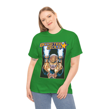 Booster Gold T-Shirt - Dan Jurgens Art - Batman & Robin in His Gauntlets - DC Comics