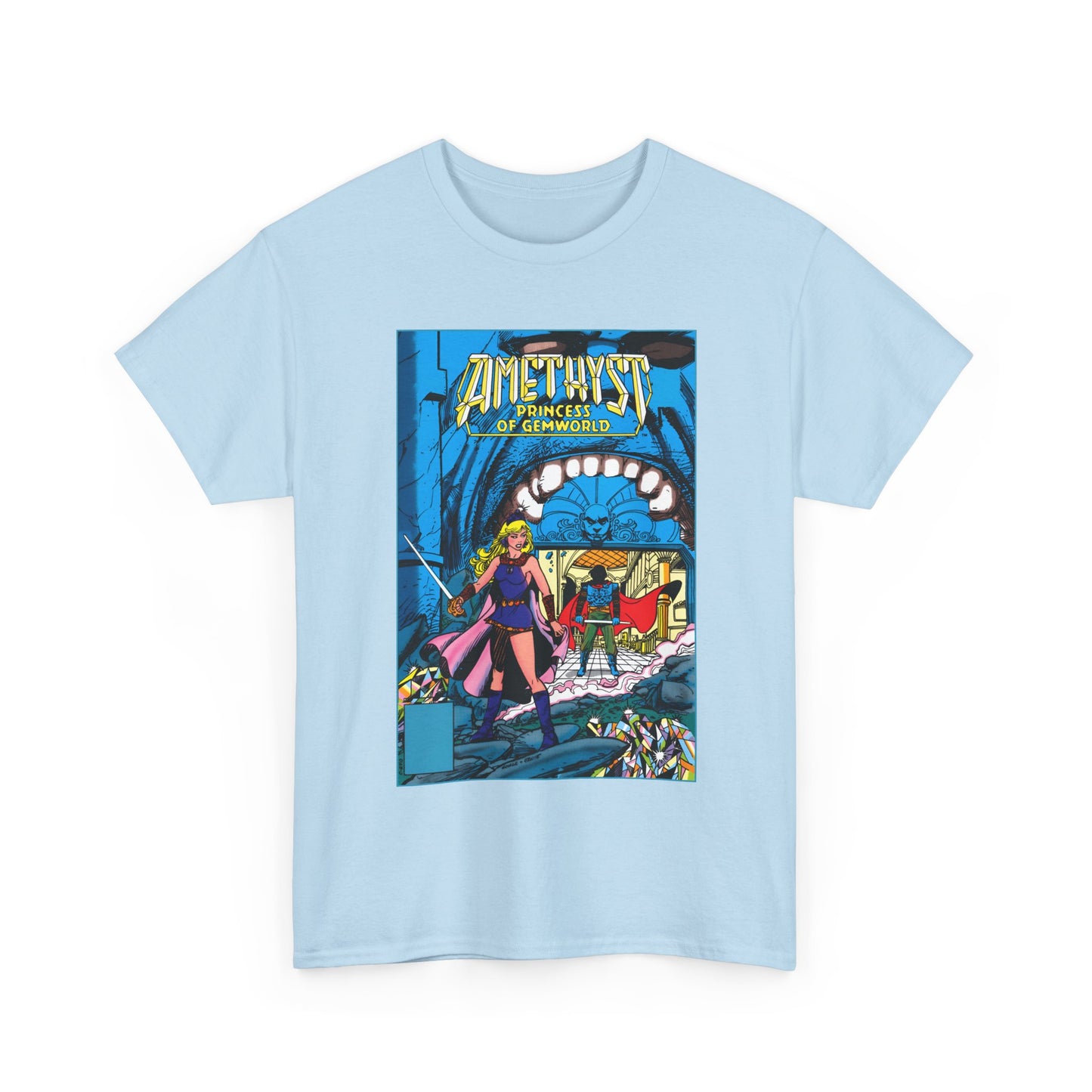 Amethyst, Princess of Gemworld T-Shirt - George Perez & Ernie Colon Art - The Last Battle Vs Dark Opal - DC Comics