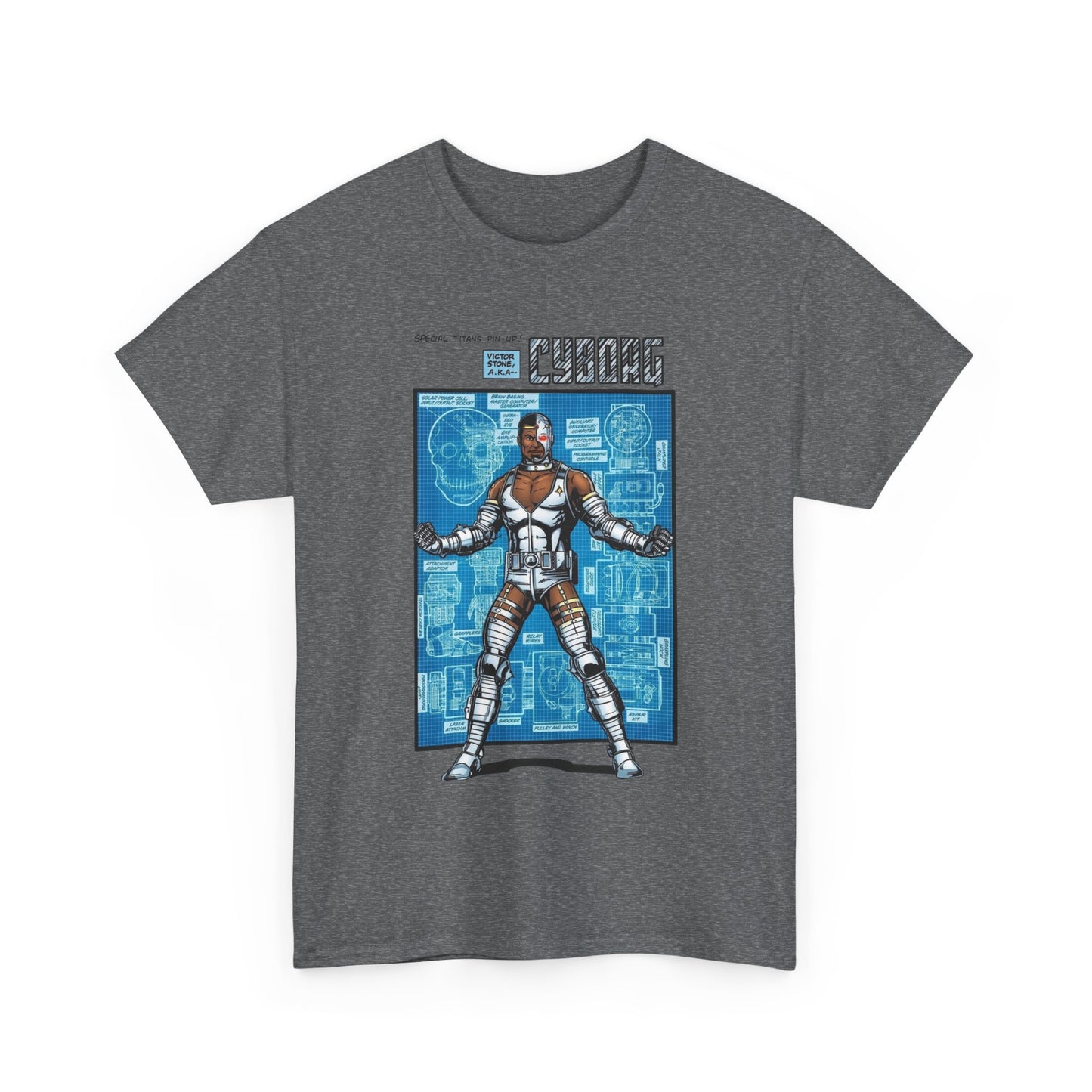Cyborg T-Shirt - George Perez Art - New Teen Titans Pin-Up Poster - Victor Stone - DC Comics