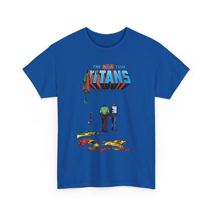 New Teen Titans T-Shirt - George Perez Art - Robin, Kid Flash Quitting - #39 Cover - DC Comics