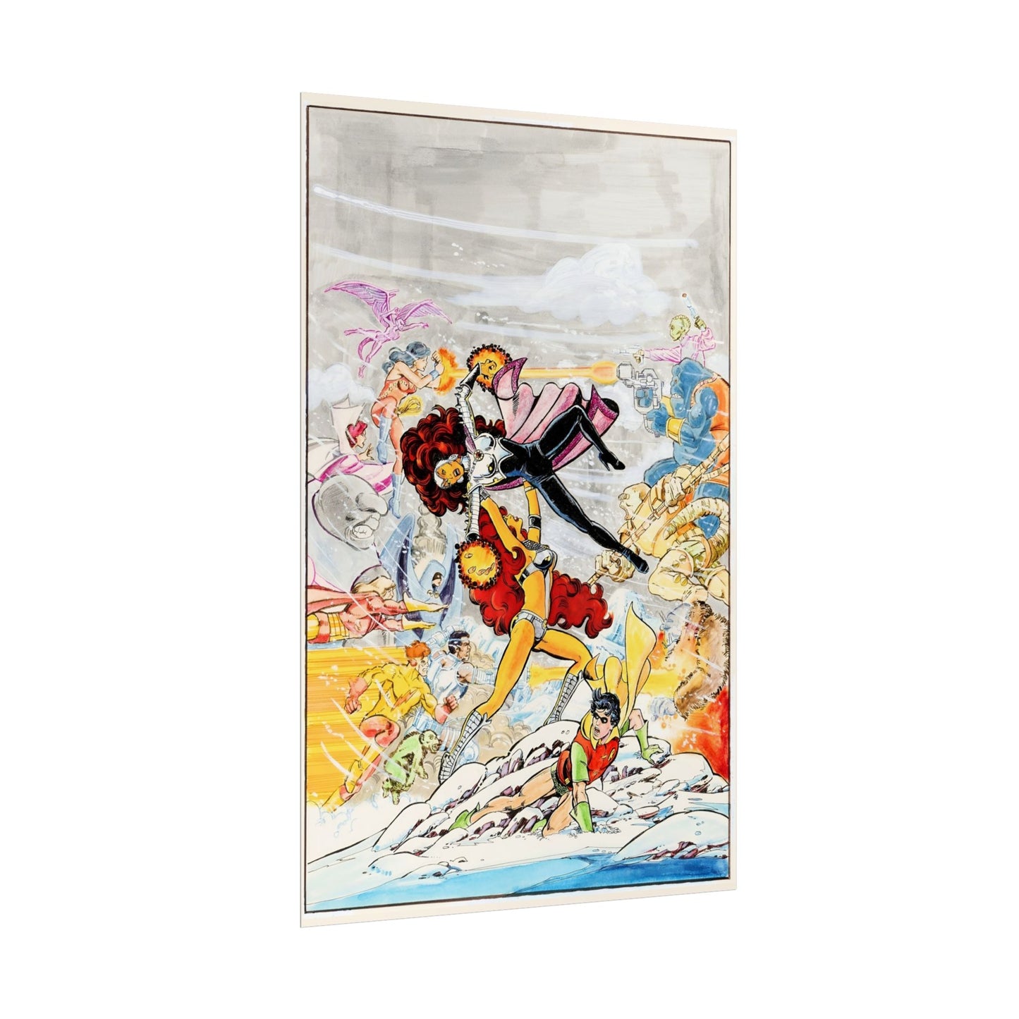 New Teen Titans Rolled Poster - George Perez Art - Starfire Vs Blackfire - DC Comics - Multiple Sizes Up to 24"x36"
