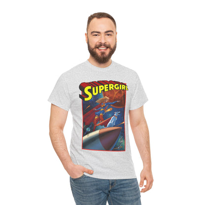 Supergirl & Krypto T-Shirt - Amanda Conner Art - Kara from Krypton - Superman's Pet Superdog - DC Comics