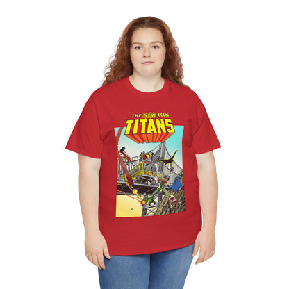 New Teen Titans T-Shirt - George Perez Promo Art - Wonder Girl, Cyborg, Raven, Starfire, Robin, Kid Flash, Changeling - DC Comics