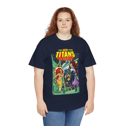 New Teen Titans T-Shirt - George Perez Art - Starfire Vs Blackfire - DC Comics