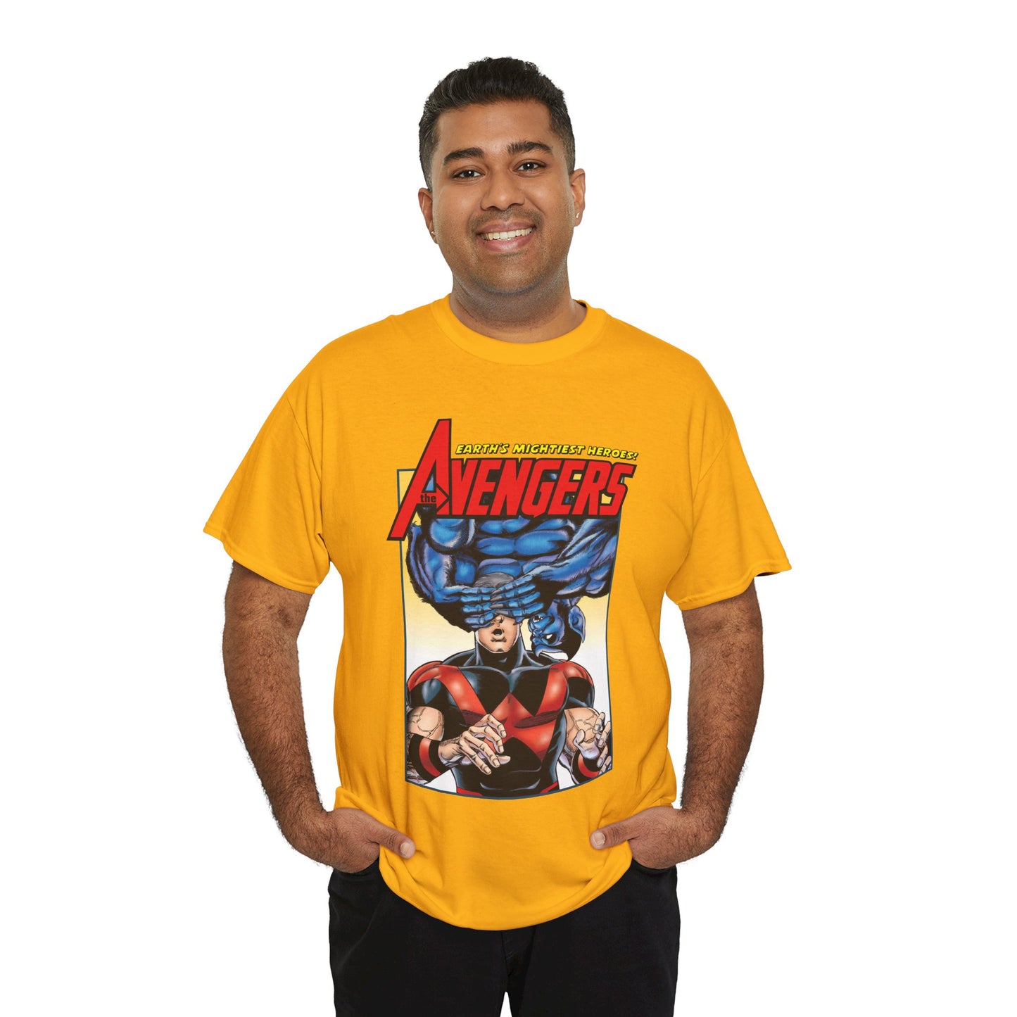 Avengers T-Shirt - George Perez Art - Wonder Man & Beast (Simon Williams & Hank McCoy) - Marvel Comics