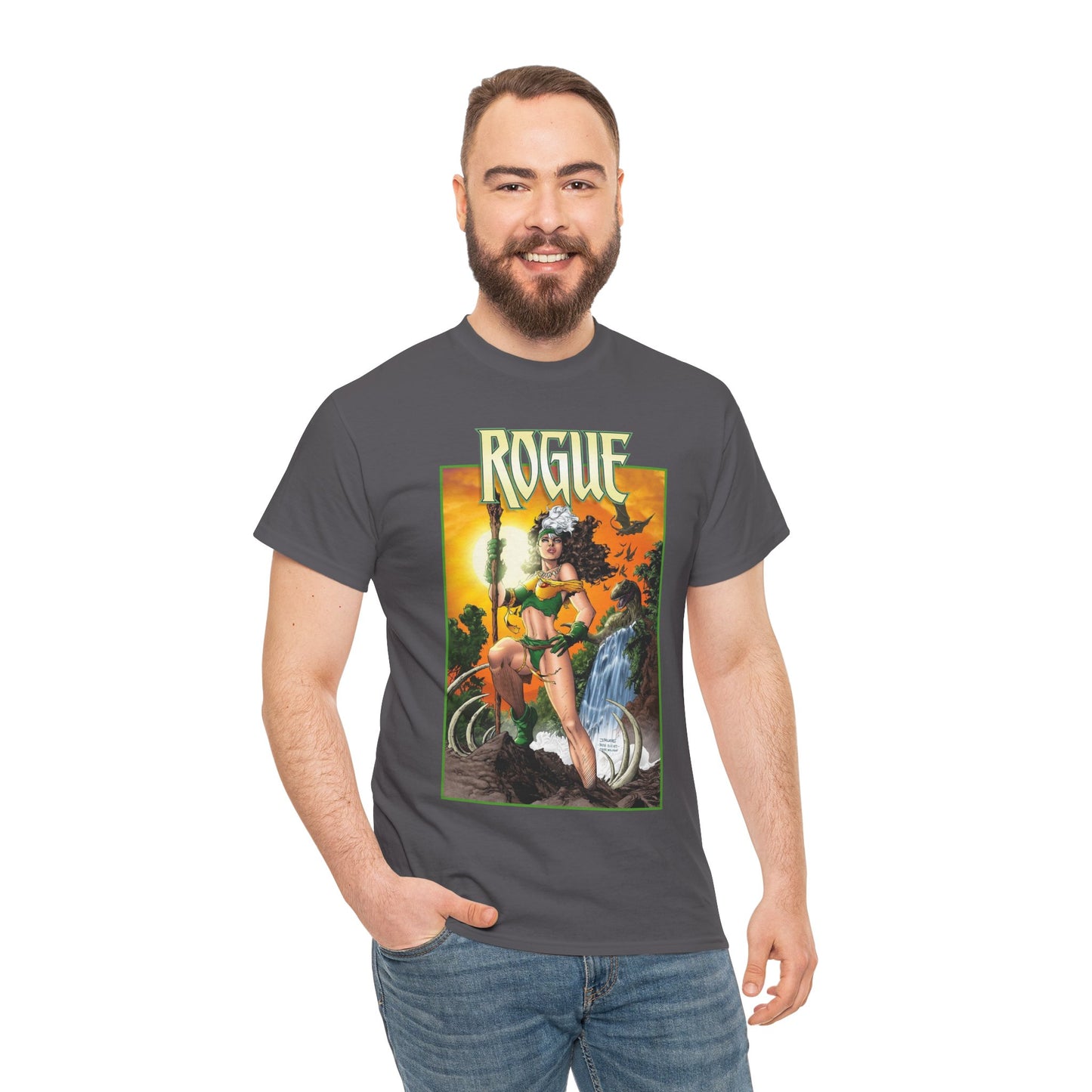 Rogue T-Shirt - Jim Lee Art - X-Men Mutant Member & Leader - Savage Land - 1990s Story - Marvel Comics
