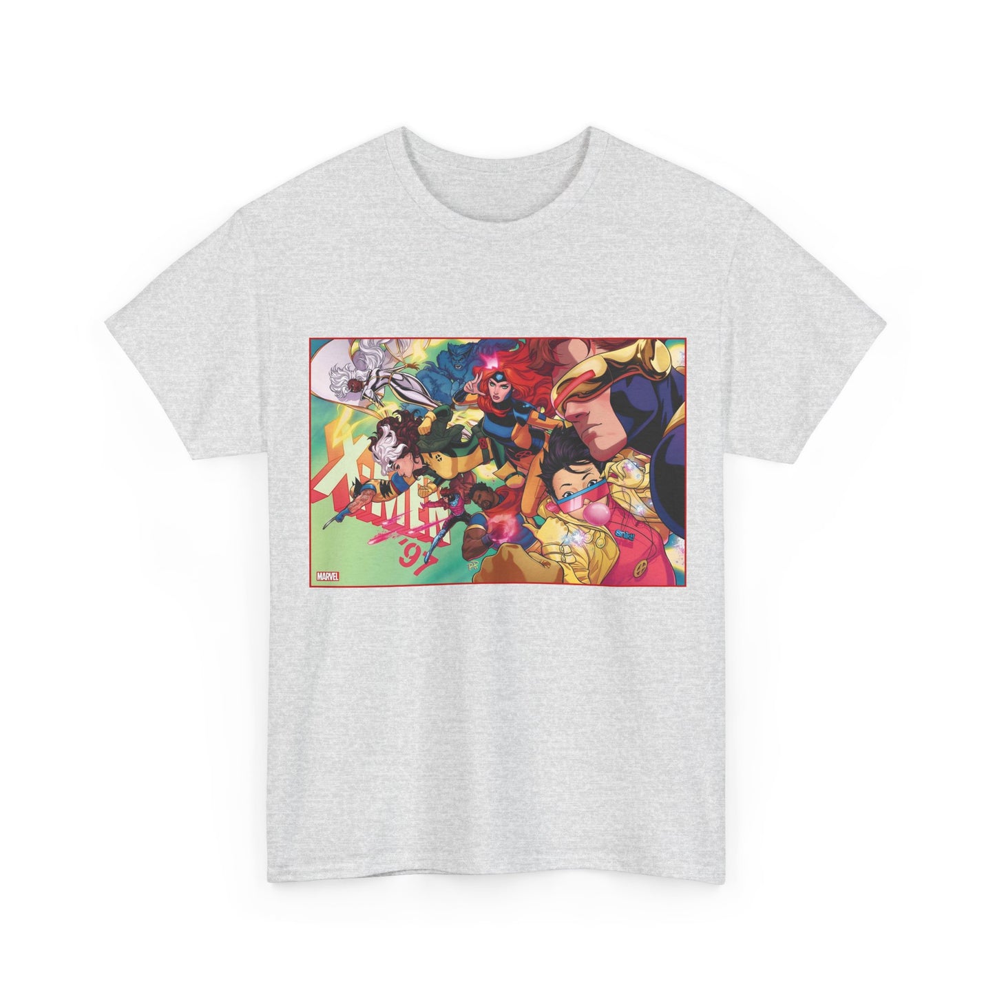 X-Men '97 T-Shirt - Russell Dauterman Art - Cyclops, Jean Grey, Rogue, Storm, Jubilee, Beast, Gambit, Bishop, Wolverine - Marvel Comics