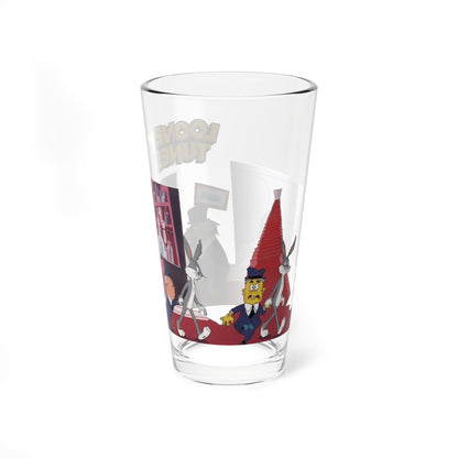 Bugs Bunny Jekyll Hyde Pint Glass 16oz Looney Tunes Dr Jekyll Mr. Hyde Transformation Cartoon Glassware Vintage Retro Nostalgia Fan Gift