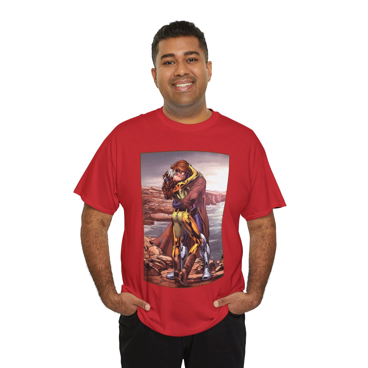 Gambit & Rogue T-Shirt - Scot Eaton Art - "Romy" - Popular X-Men Members - Marvel Comics
