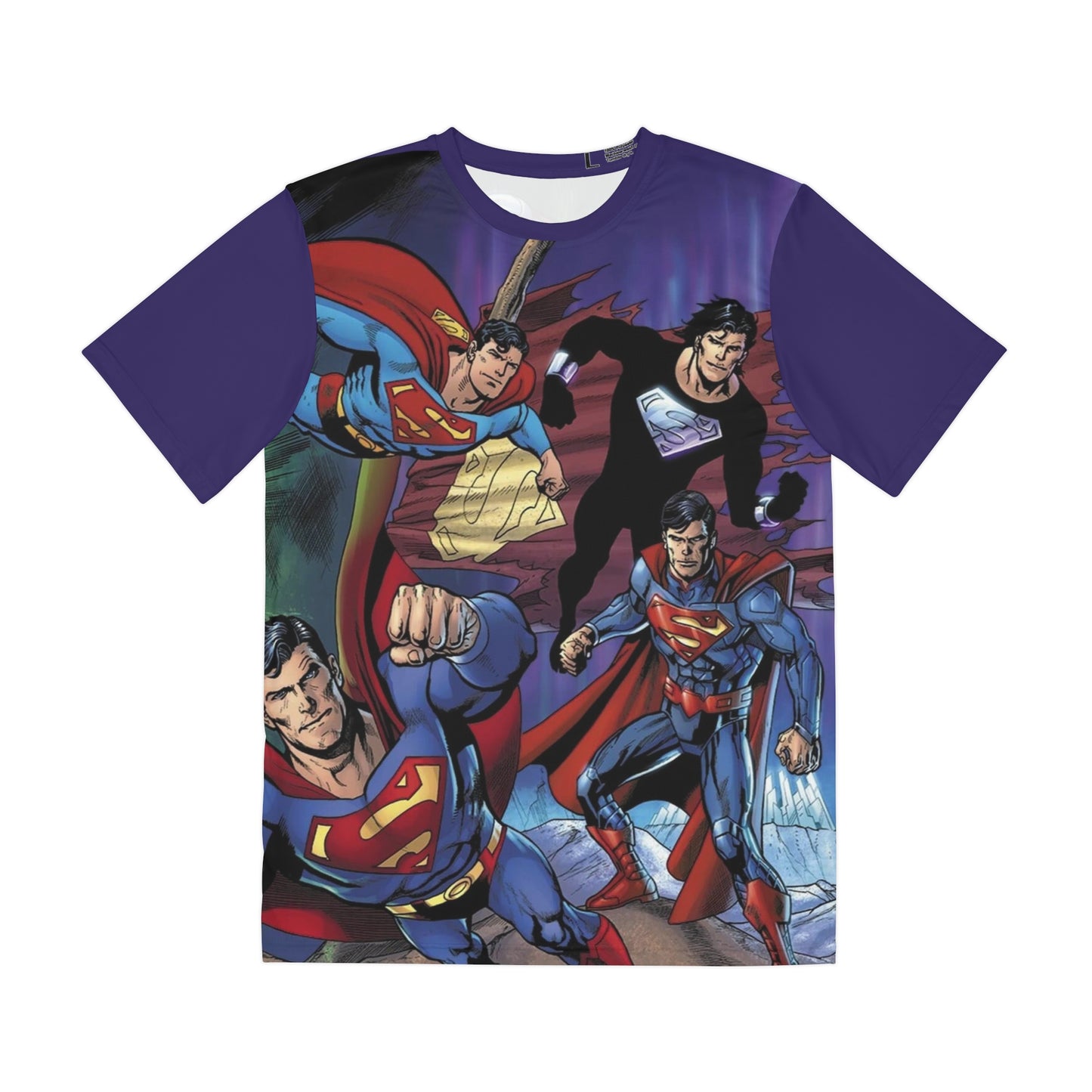 Superman All Over Print Tee (Polyester) - Dan Jurgens Wraparound Art - Action Comics #1000 Variant Cover Art - DC Comics