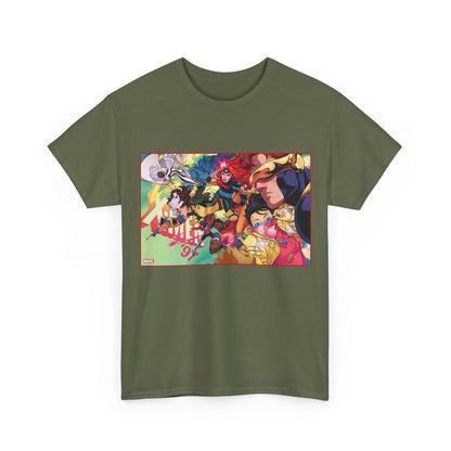 X-Men '97 T-Shirt - Russell Dauterman Art - Cyclops, Jean Grey, Rogue, Storm, Jubilee, Beast, Gambit, Bishop, Wolverine - Marvel Comics