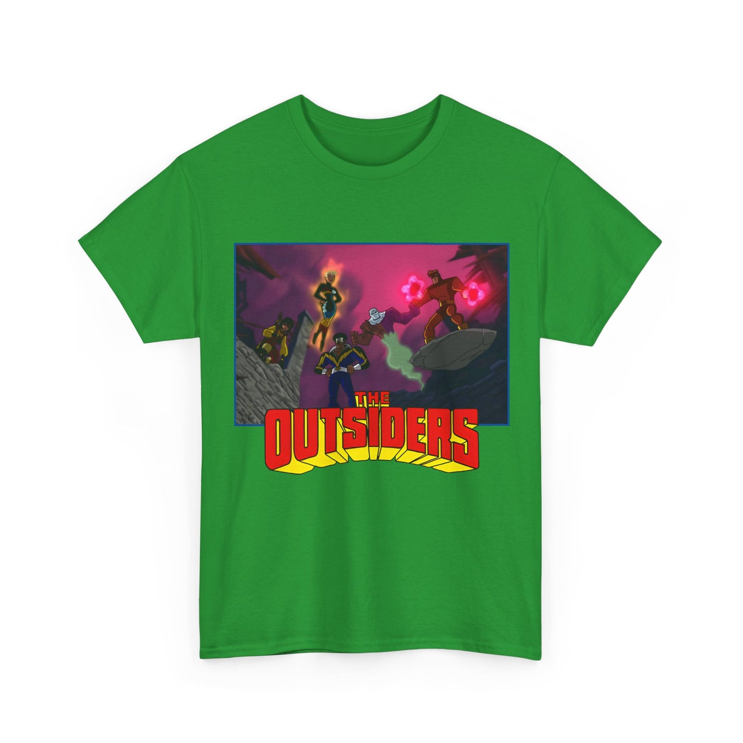 Outsiders T-Shirt - Batman: Brave & Bold Series - Halo, Geo-Force, Black Lightning, Katana, Metamorpho - DC Comics