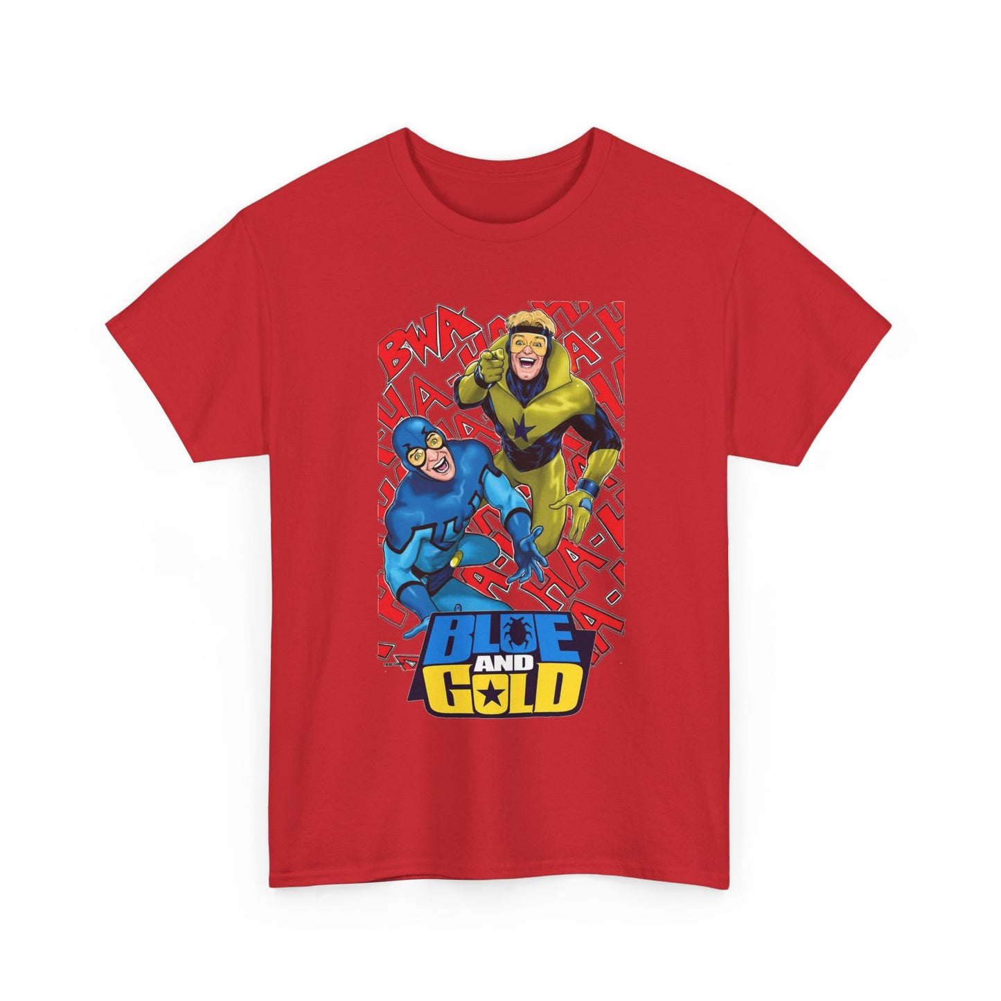 Booster Gold & Blue Beetle T-Shirt - DC Comics - Justice League International Members - Ted Kord