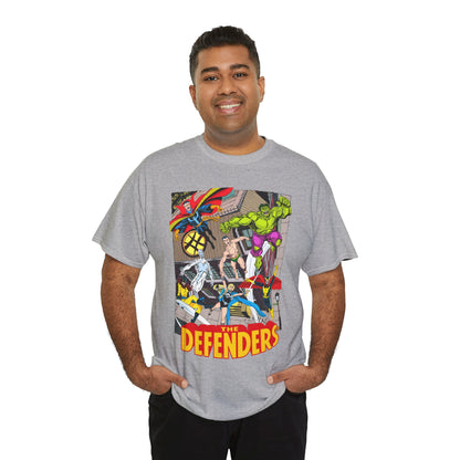Defenders T-Shirt - John Byrne Art - Marvel Comics - Dr Strange, Nighthawk, Hulk