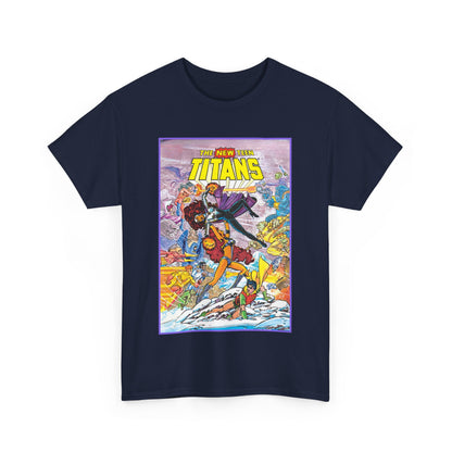 New Teen Titans T-Shirt - George Perez Art - Starfire Vs Blackfire - Omega Man - Annual #1 Cover - DC Comics