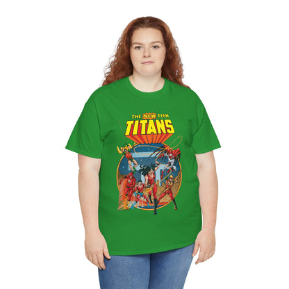 New Teen Titans T-Shirt - George Perez Art - Wonder Girl, Flash, Robin, Speedy, Aqualad, Hawk - DC Comics