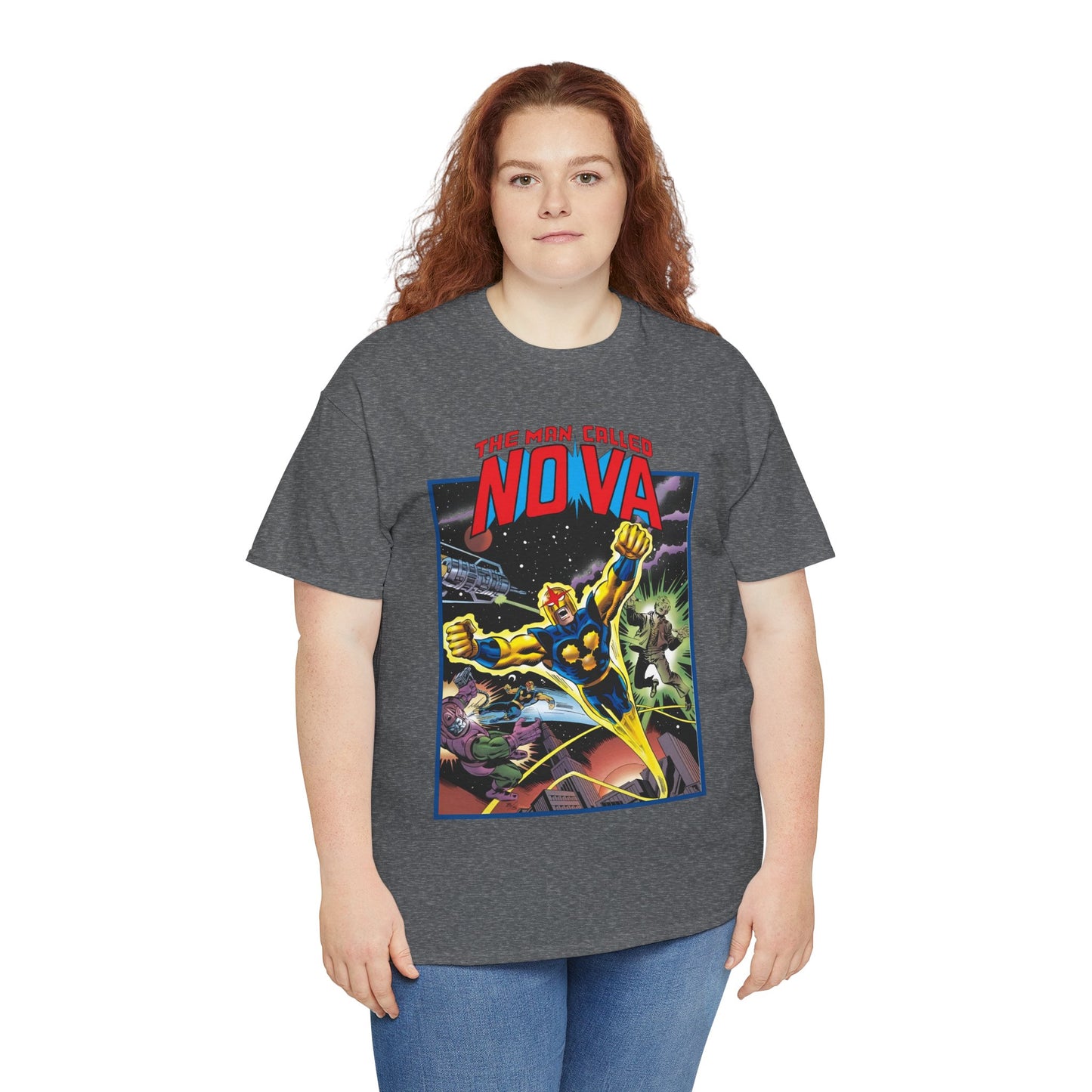 The Man Called Nova T-Shirt - Marvel Comics - Richard Rider - 1970s Comic Series Art - Cosmic Superhero