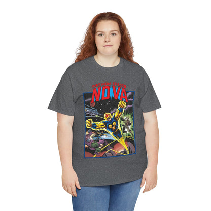 The Man Called Nova T-Shirt - Marvel Comics - Richard Rider - 1970s Comic Series Art - Cosmic Superhero