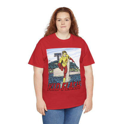 Kid Flash T-Shirt - George Perez Art - Wally West - New Teen Titans Member - Titans Tower - Future Flash - DC Comics