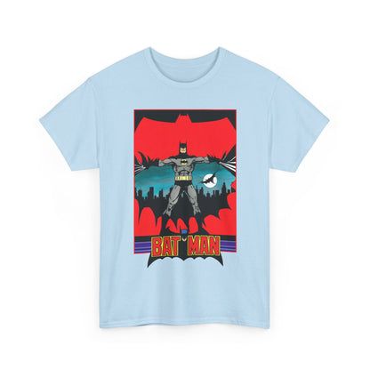 Batman T-Shirt - George Perez Art - 1980s JLA Postcard Art - DC Comics