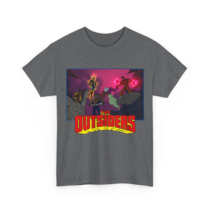Outsiders T-Shirt - Batman: Brave & Bold Series - Halo, Geo-Force, Black Lightning, Katana, Metamorpho - DC Comics