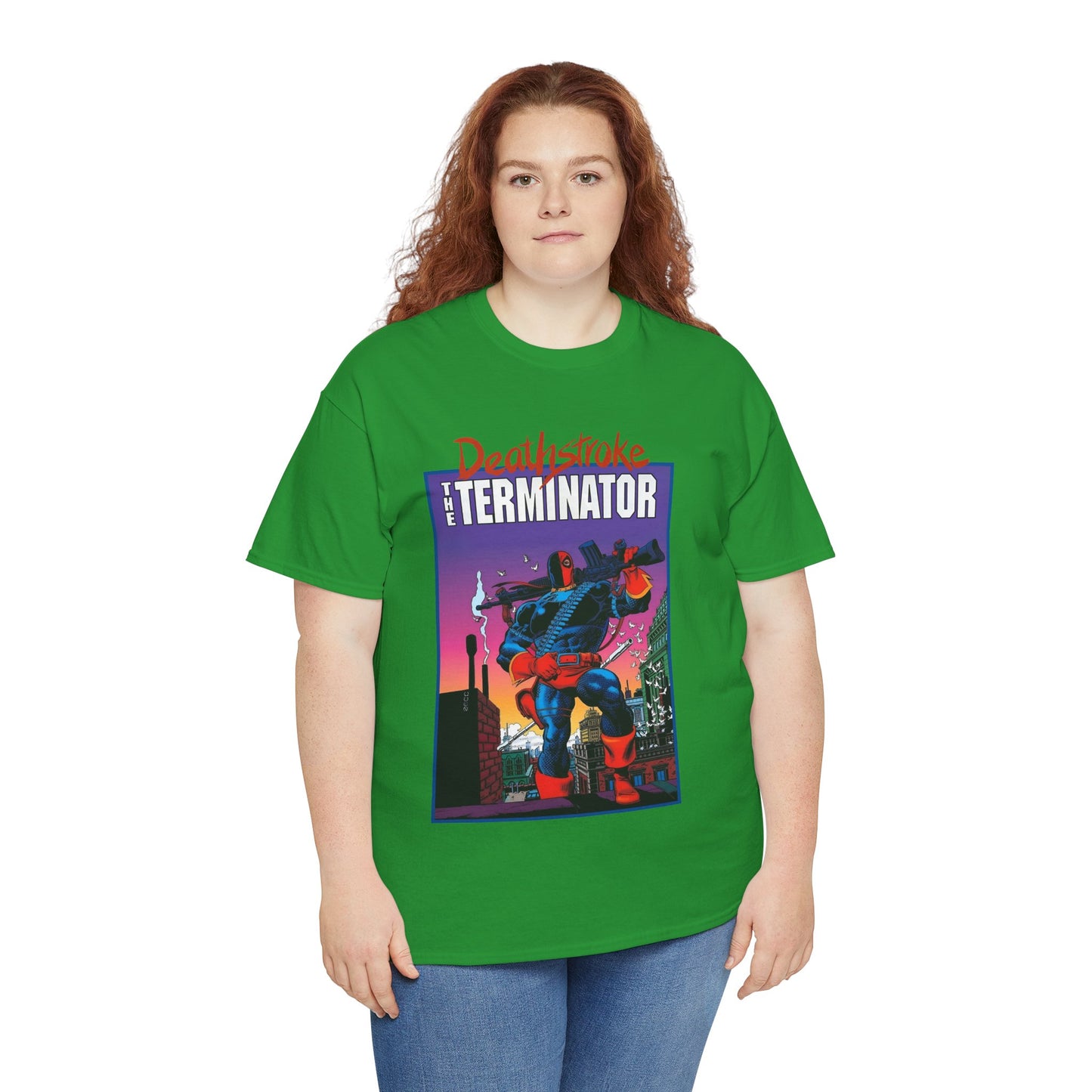 Deathstroke The Terminator T-Shirt - Mike Zeck Art - New Teen Titans Foe & Mercenary - Slade Wilson, Father of Jericho and Ravager - DC Comics - #1 Cover