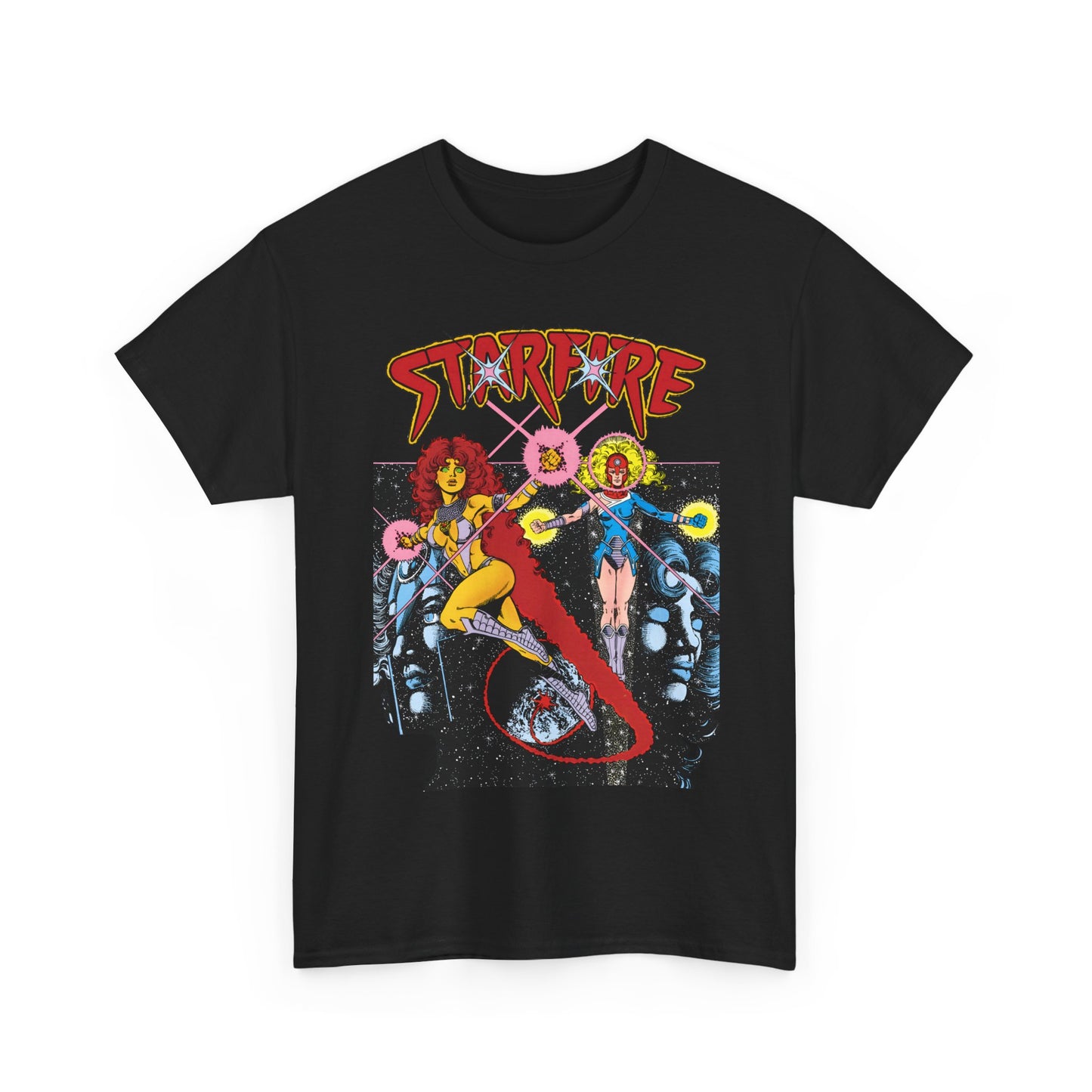 Starfire & Harbinger T-Shirt - George Perez Art - Teen Titans Spotlight #19 Cover - DC Comics