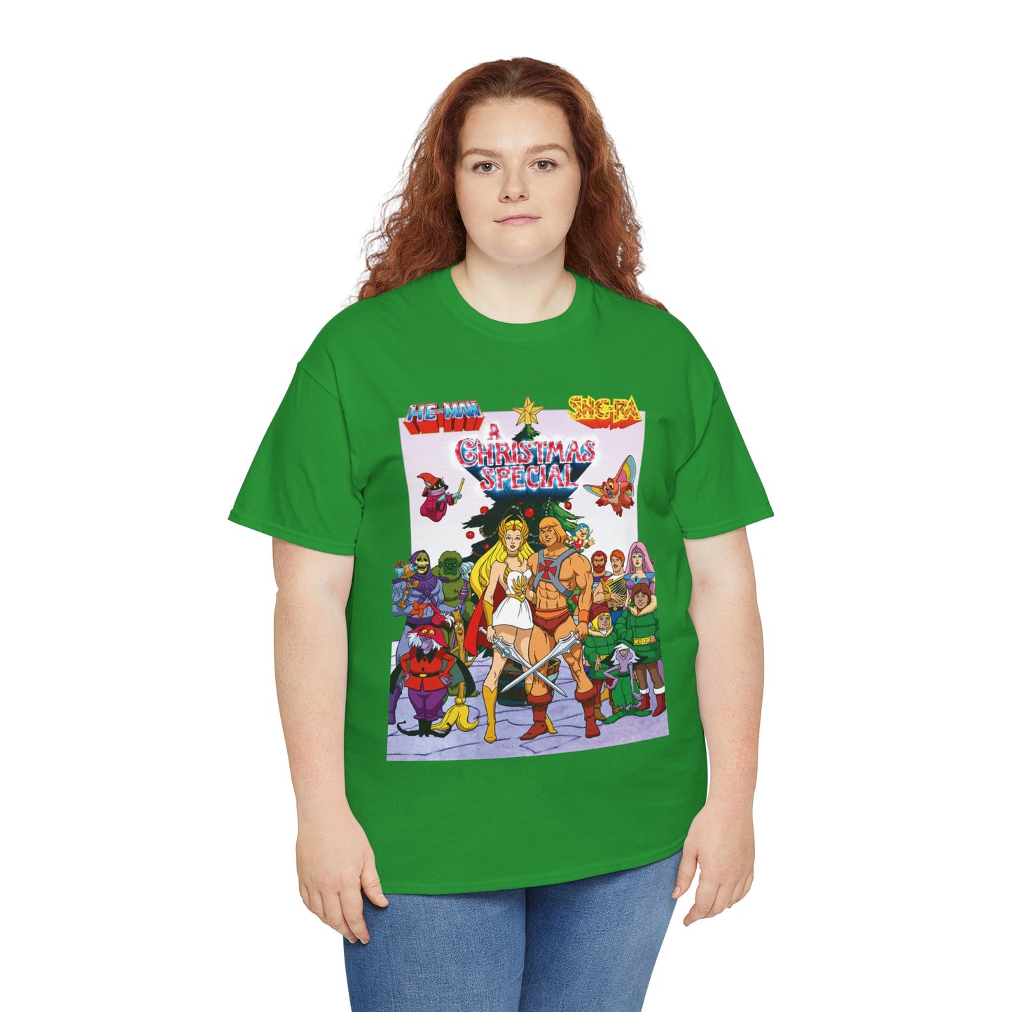 He-Man & She-Ra Christmas Special T-Shirt - MOTU & POP - Upcoming Masters of the Universe 2026 Movie - Filamation Art