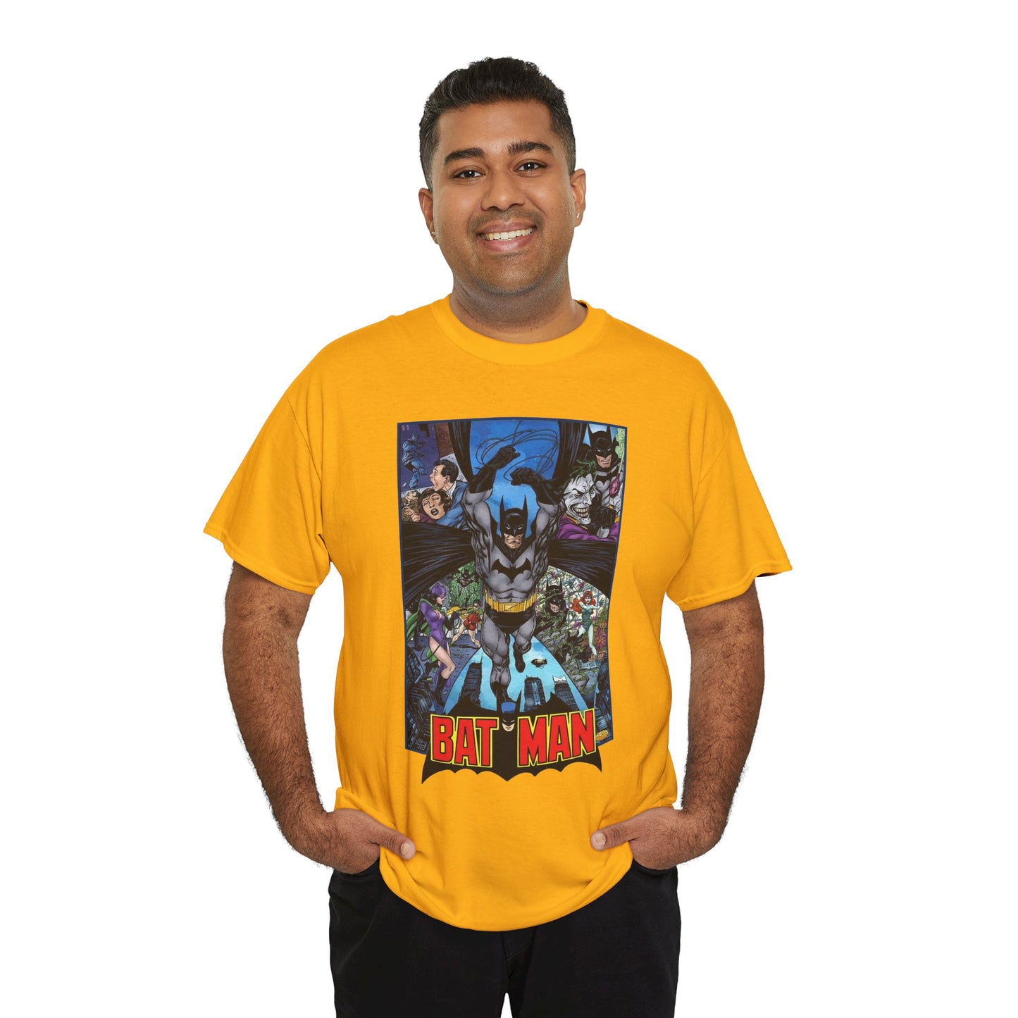 Batman T-Shirt - John Byrne Art - Joker, Catwoman, Poison Ivy - Caped Crusader - DC Comics