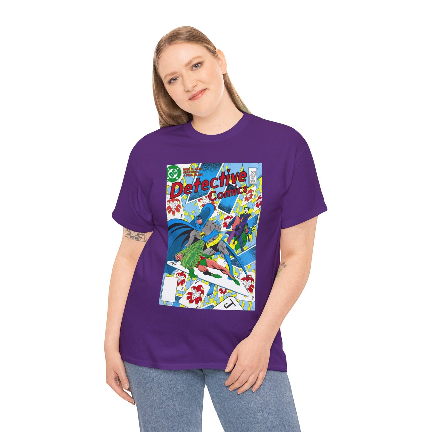 Detective Comics #569 T-Shirt - Alan Davis Art - Batman, Robin, Joker, Catwoman - DC Comics