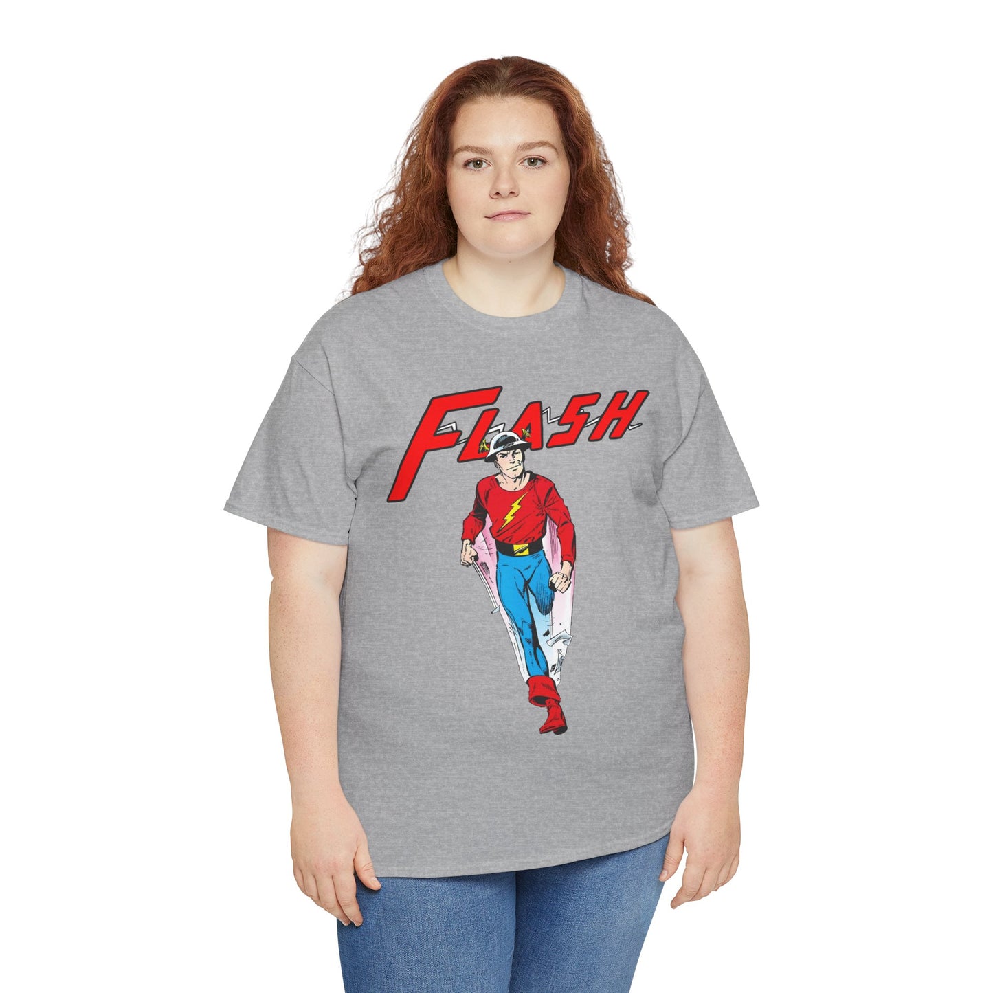 Golden Age Flash T-Shirt - John Byrne Art - Justice Society/JSA Member - Jay Garrick - Speedster
